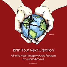 Hands holding fractured globe Birth Your Next Creation Imagery Audio