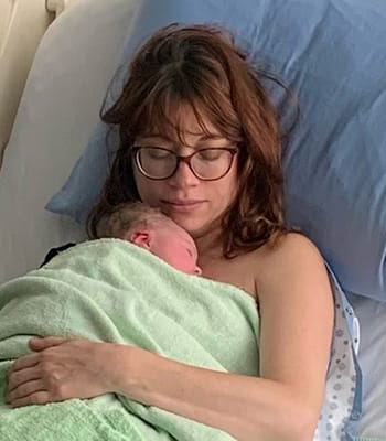 Mom with Newborn after giving birth